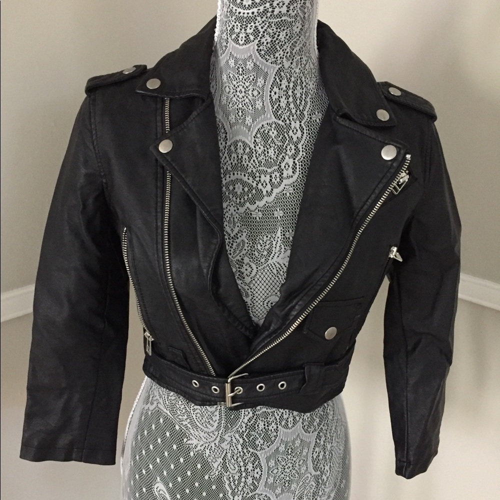 Nasty gal faux leather moto jacket